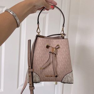 Michael Kors pink and white